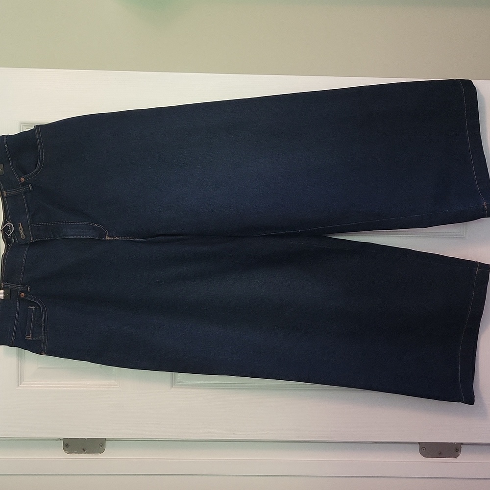 Gloria Vanderbilt Dark Blue Flare & Wide Leg Jeans - Picture 7 of 7
